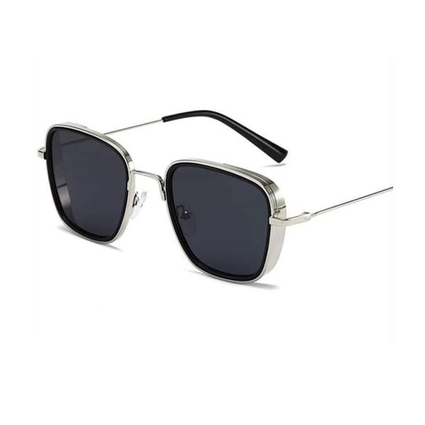 Kabir Singh Full Metal Body Sunglass With Cover For Men - Black